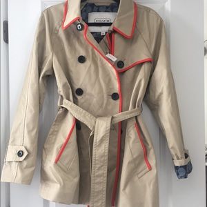 Nwt coach short trench coat